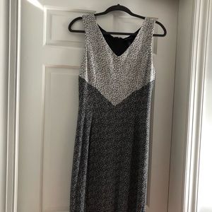 Whbm. black and white dress